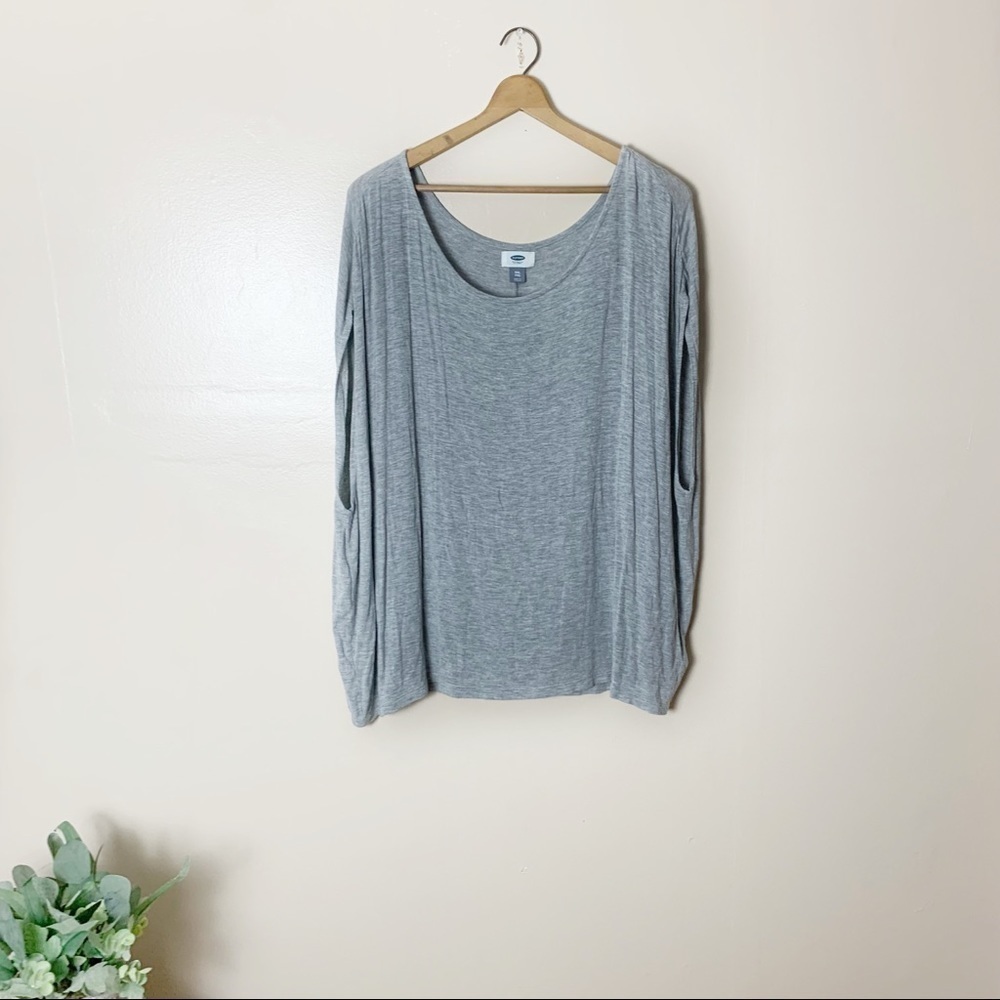 30. [Old Navy] Light Gray Dolman Sleeve Sleeveless Top